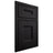 Shiloh Cabinetry Beaded Inset Aspen White Oak Quarter Sawn Ink Door
