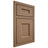 Shiloh Cabinetry Beaded Inset Aspen White Oak Quarter Sawn Medium Door