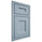 Shiloh Cabinetry Beaded Inset Aspen White Oak Quarter Sawn Sky Door