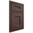 Shiloh Cabinetry Beaded Inset Aspen White Oak Rift Cut Dusk Door
