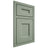 Shiloh Cabinetry Beaded Inset Aspen White Oak Rift Cut Moss Door