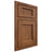 Shiloh Cabinetry Beaded Inset Beaded Century Cherry Plain Cut Carob Door