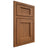 Shiloh Cabinetry Beaded Inset Beaded Century Cherry Plain Cut Coffee Door