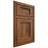 Shiloh Cabinetry Beaded Inset Beaded Century Hickory Plain Cut Burnt Sugar Door