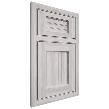 Shiloh Cabinetry Beaded Inset Beaded Century Hickory Plain Cut Cotton Door