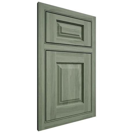 Shiloh Cabinetry Beaded Inset Beaded Century Hickory Plain Cut Moss Door