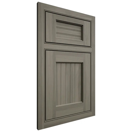 Shiloh Cabinetry Beaded Inset Beaded Century Hickory Plain Cut Thyme Door