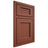 Shiloh Cabinetry Beaded Inset Beaded Century Maple Plain Cut Cayenne Door