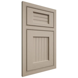 Shiloh Cabinetry Beaded Inset Beaded Century Maple Plain Cut Pebble Door