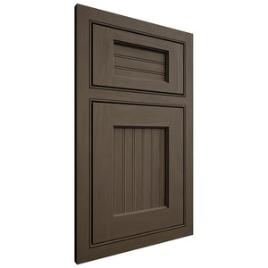 Shiloh Cabinetry Beaded Inset Beaded Century Maple Plain Cut Perfect Brown Door