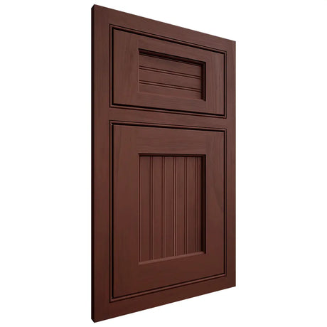 Shiloh Cabinetry Beaded Inset Beaded Century Maple Plain Cut Sable Door