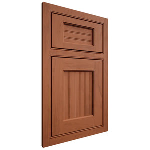 Shiloh Cabinetry Beaded Inset Beaded Century Maple Plain Cut Spice Door