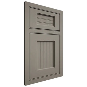 Shiloh Cabinetry Beaded Inset Beaded Century Maple Plain Cut Thyme Door