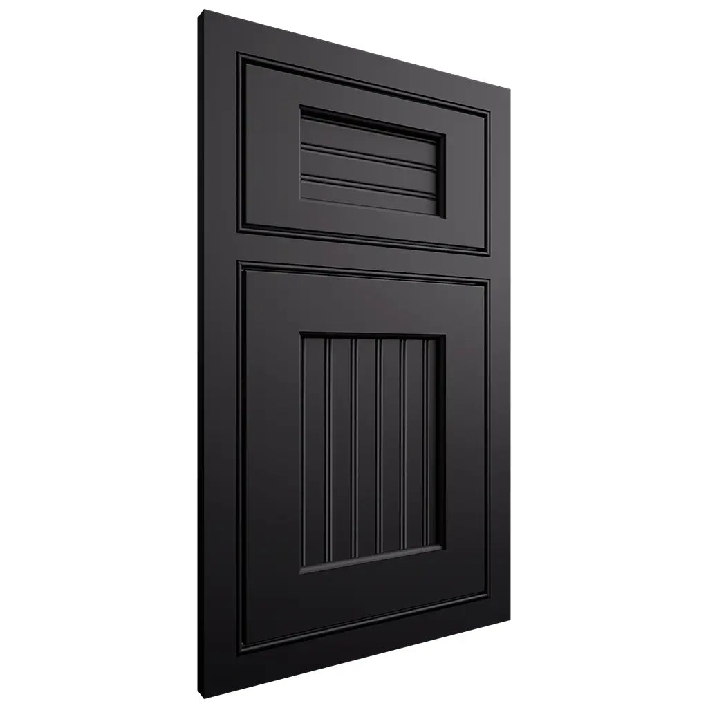 Shiloh Cabinetry Beaded Inset Beaded Century Paintable Black Door