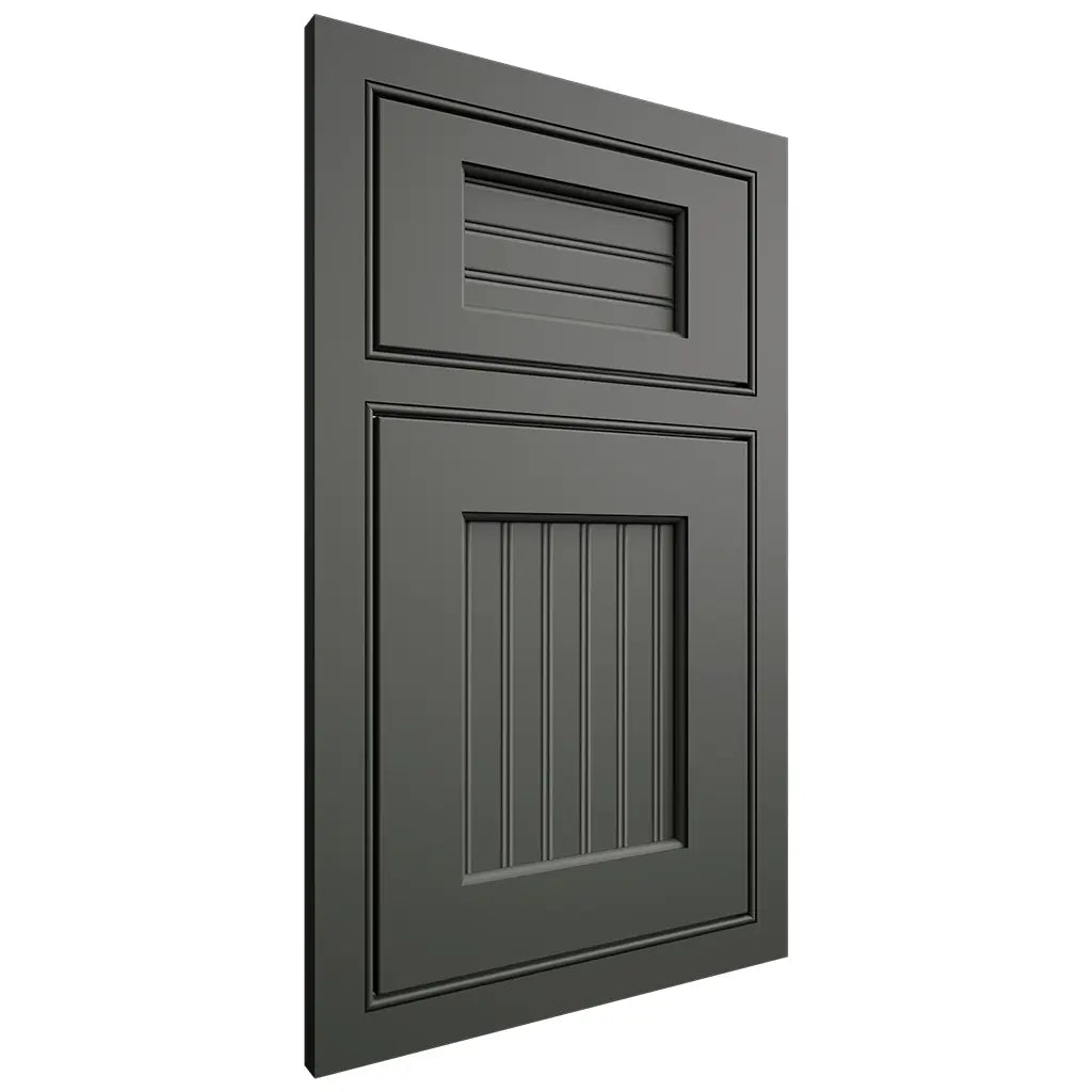 Shiloh Cabinetry Beaded Inset Beaded Century Paintable Pewter Green Door