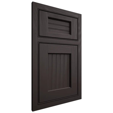 Shiloh Cabinetry Beaded Inset Beaded Century Poplar Plain Cut Carbon Door