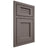 Shiloh Cabinetry Beaded Inset Beaded Century Poplar Plain Cut Heatherstone Door
