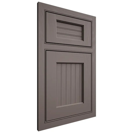 Shiloh Cabinetry Beaded Inset Beaded Century Poplar Plain Cut Heatherstone Door