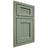 Shiloh Cabinetry Beaded Inset Beaded Century Poplar Plain Cut Moss Door