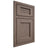 Shiloh Cabinetry Beaded Inset Beaded Century Poplar Plain Cut River Rock Door