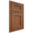 Shiloh Cabinetry Beaded Inset Beaded Century Red Oak Plain Cut Braun Door