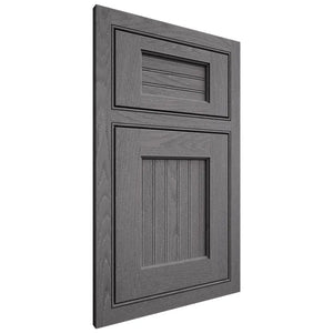 Shiloh Cabinetry Beaded Inset Beaded Century Red Oak Plain Cut Cadet Door