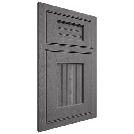 Shiloh Cabinetry Beaded Inset Beaded Century Red Oak Plain Cut Cadet Door