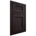 Shiloh Cabinetry Beaded Inset Beaded Century Red Oak Plain Cut Espresso Door