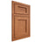 Shiloh Cabinetry Beaded Inset Beaded Century Red Oak Plain Cut Harvest Door