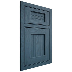 Shiloh Cabinetry Beaded Inset Beaded Century Red Oak Plain Cut Hudson Door