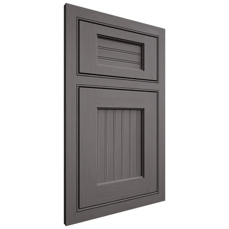 Shiloh Cabinetry Beaded Inset Beaded Century Walnut Plain Cut Cadet Door