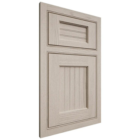 Shiloh Cabinetry Beaded Inset Beaded Century Walnut Plain Cut Seagull Door