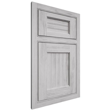 Shiloh Cabinetry Beaded Inset Beaded Century Walnut Plain Cut Stratus Door