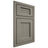 Shiloh Cabinetry Beaded Inset Beaded Century Walnut Plain Cut Thyme Door