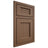 Shiloh Cabinetry Beaded Inset Beaded Century White Oak Quarter Sawn Autumn Door
