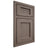 Shiloh Cabinetry Beaded Inset Beaded Century White Oak Quarter Sawn Clay Door