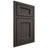 Shiloh Cabinetry Beaded Inset Beaded Century White Oak Quarter Sawn Creekside Door
