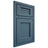 Shiloh Cabinetry Beaded Inset Beaded Century White Oak Quarter Sawn Hudson Door