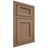 Shiloh Cabinetry Beaded Inset Beaded Century White Oak Quarter Sawn Medium Door