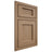 Shiloh Cabinetry Beaded Inset Beaded Century White Oak Quarter Sawn Natural Door