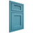 Shiloh Cabinetry Beaded Inset Beaded Century White Oak Rift Cut Aqua Door