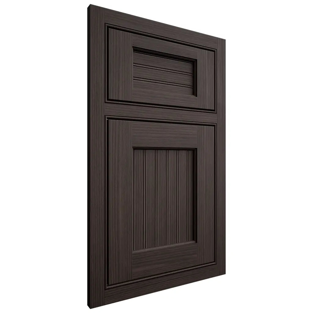 Shiloh Cabinetry Beaded Inset Beaded Century White Oak Rift Cut Morel Door