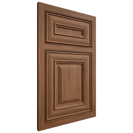 Shiloh Cabinetry Beaded Inset Bradford Alder Plain Cut Walnut Door