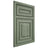 Shiloh Cabinetry Beaded Inset Bradford Hickory Plain Cut Moss Door