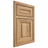 Shiloh Cabinetry Beaded Inset Bradford Hickory Plain Cut Natural Door