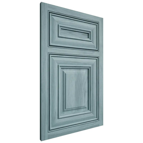 Shiloh Cabinetry Beaded Inset Bradford Hickory Plain Cut Sky Door