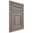 Shiloh Cabinetry Beaded Inset Bradford Hickory Plain Cut Sterling Door