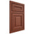 Shiloh Cabinetry Beaded Inset Bradford Maple Plain Cut Cayenne Door