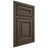 Shiloh Cabinetry Beaded Inset Bradford Maple Plain Cut Perfect Brown Door