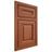 Shiloh Cabinetry Beaded Inset Bradford Maple Plain Cut Spice Door